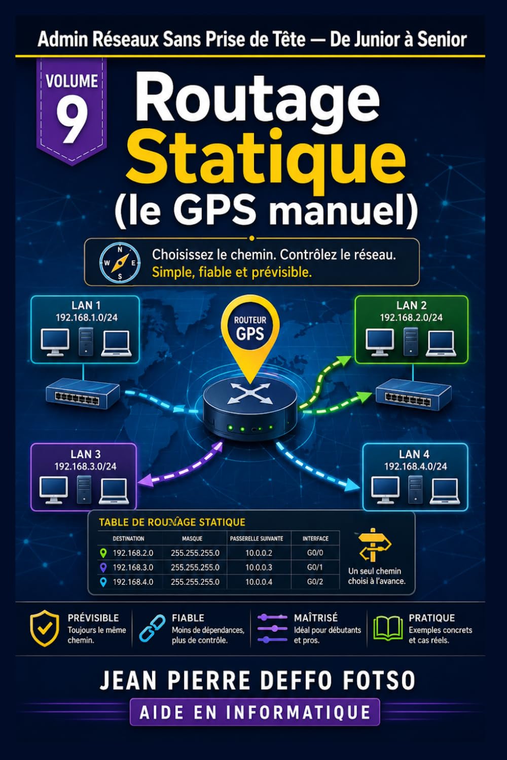 Collection Admin Réseaux Sans Prise de Tête De Junior à Senior Volume 9 :Routage Statique (le GPS manuel)