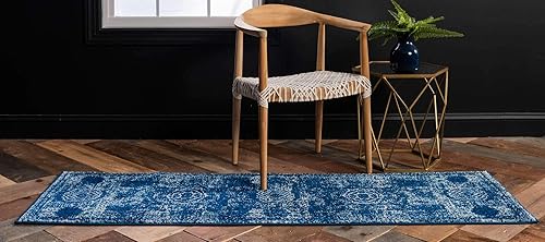 Vista 105 de Unique Loom Bromley Collection Vintage Traditional Medallion Border - Alfombra, Polipropileno, Amarillo/Crema azu/marfil,Gris