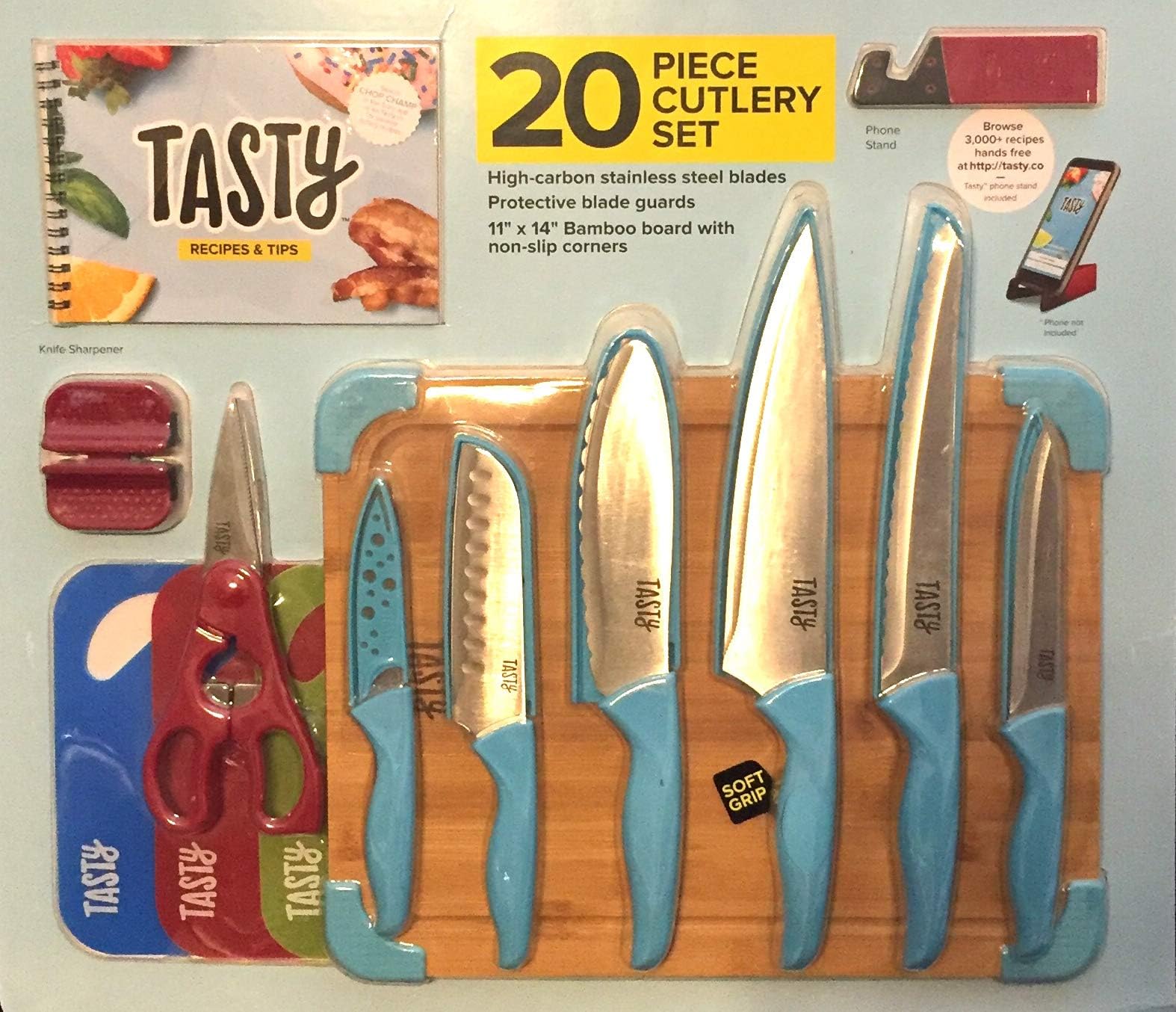 20 piece cutlery set Blue