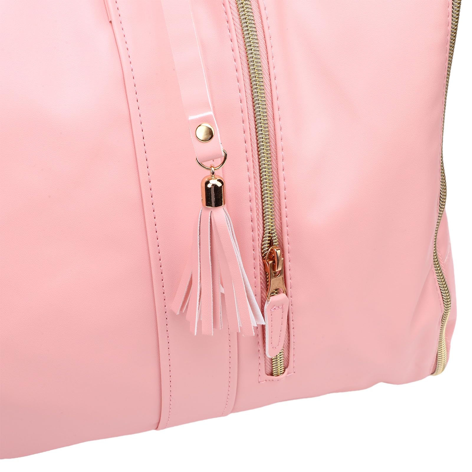 Carry On Garment Duffle Bag with Shoulder Strap for Stylish (Pink)