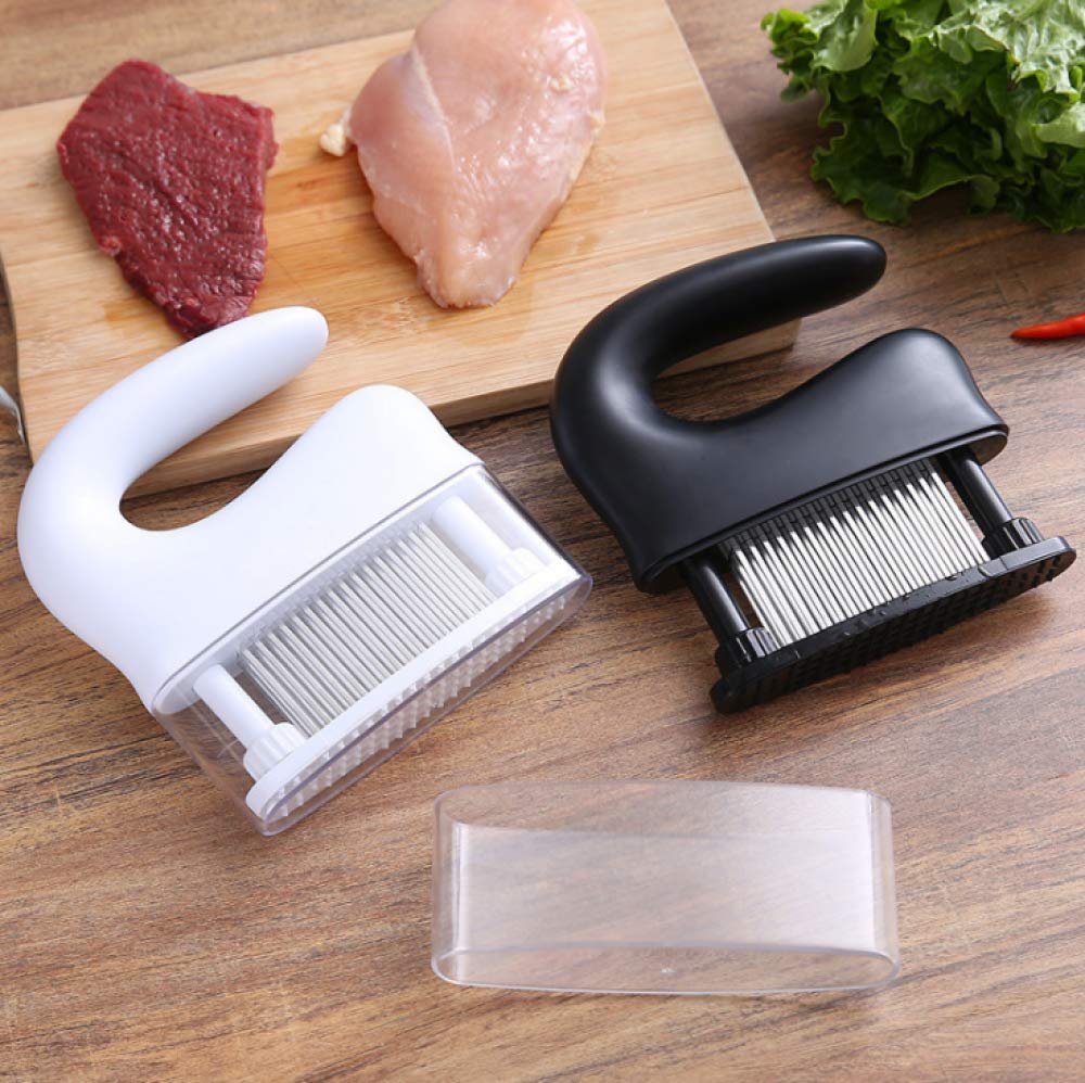 Batticarne 48 Lame in acciaio inox Batticarne Utensile da cucina Strumento professionale per affinare carne per manzo, bistecca, pollo, maiale e vitello