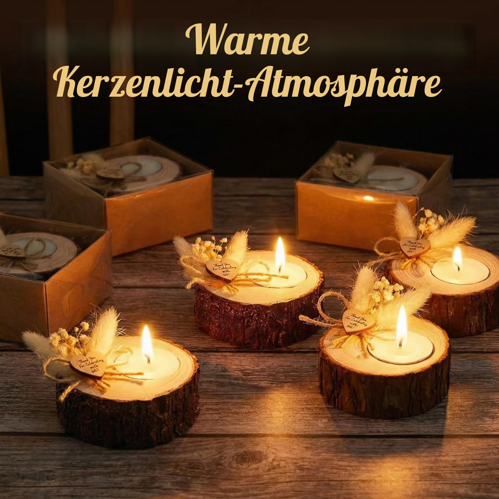 Kerzenhalter für Hochzeiten, rustikale Hochzeitsgeschenke, Hochzeits-Souvenirs für Gastgeschenke, Hochzeitsgeschenke, Hochzeitsgeschenke, Hochzeitsdekorationen, 50 Stück