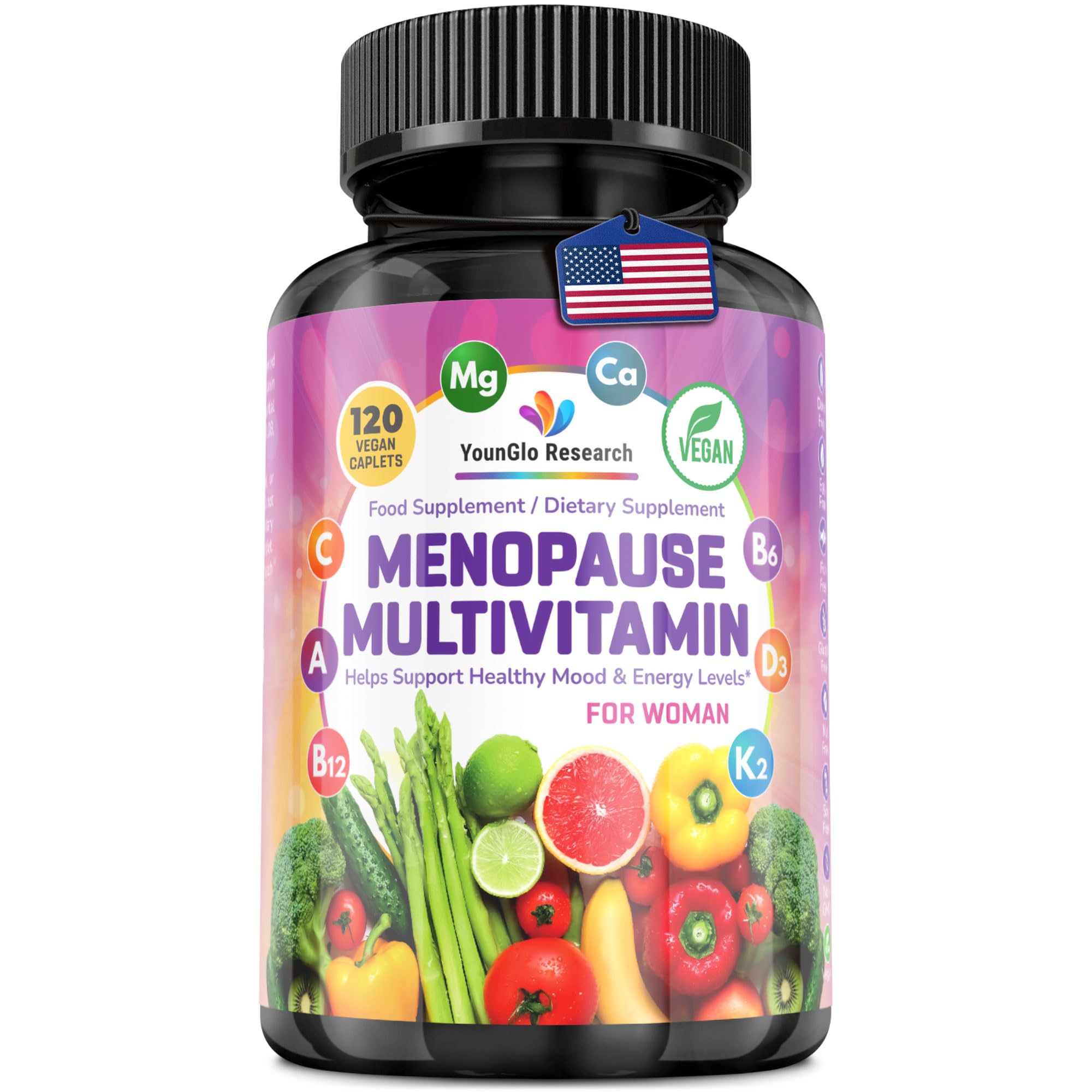 Menopause Supplement - 120 Vegan Caplets