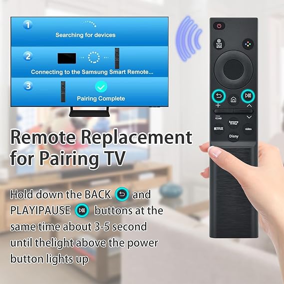 Original Remote Control – BN59-01388A for Samsung UN43CU7000 NEO QLED Crystal UHD Smart TV.