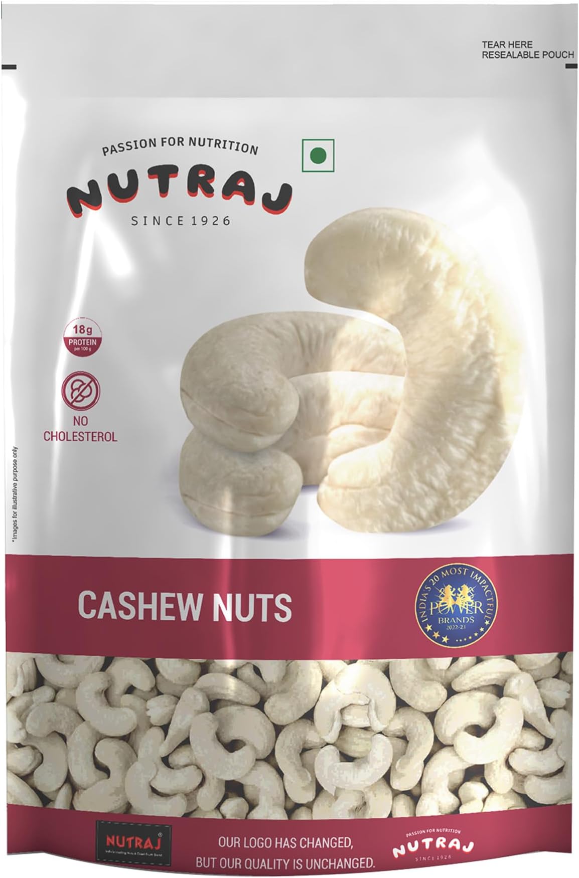 Nutraj Cashews 250g Pouch | Kaju | Dry Fruits and Nuts | Grocery Items