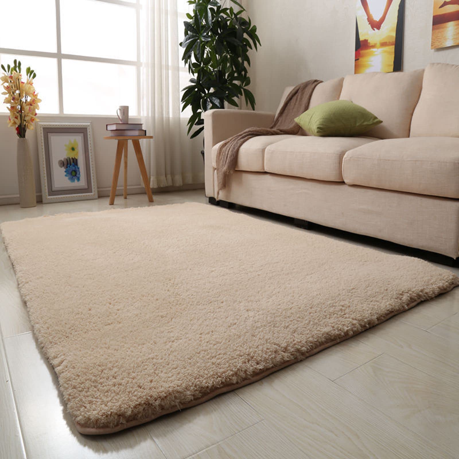 XYXH Alfombra Salon Pelo Corto Grande 300x400cm, Alfombras Dormitorio Modernas, Alfombras Mullidas De Interior Super Suaves, Super Suaves Antideslizante Y Esponjosa (B 300x400cm)