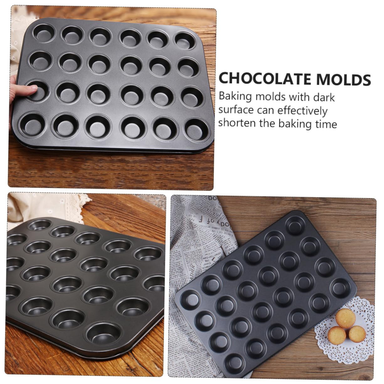 COLLBATH 2stücke Wiederverwendbare Muffinformen Antihaft Backformen Kuchen Muffins Und Eiswürfel Praktische Küchenhelfer Mit Fächern Für Kreative Desserts