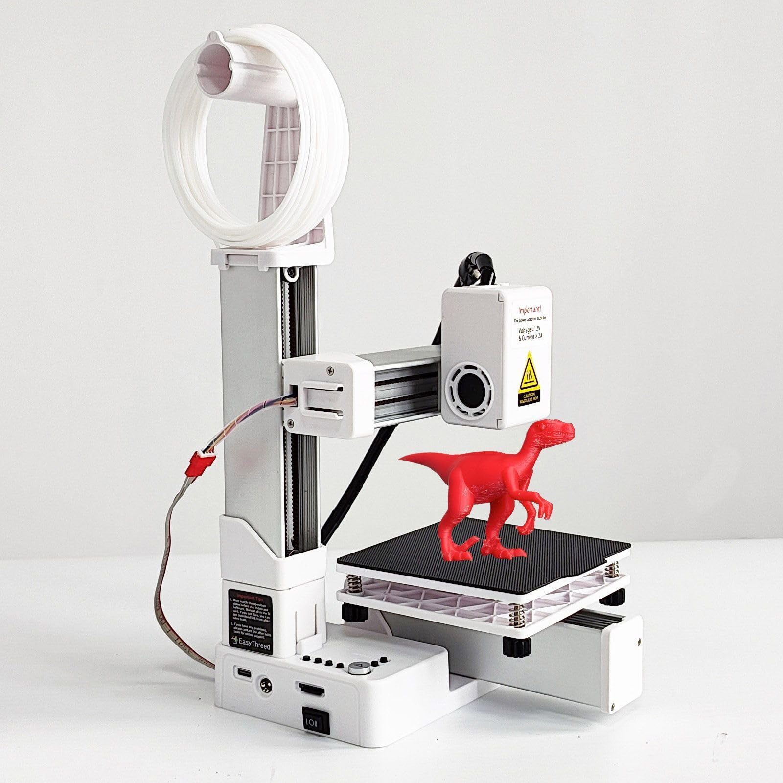 Mini Impresora 3D, Máquina De Impresión 3D Compacta, Controles Intuitivos, Calentamiento Rápido Y Preciso, Tamaño Pequeño con Material ABS, Compatible con Filamentos De TPU Y PLA