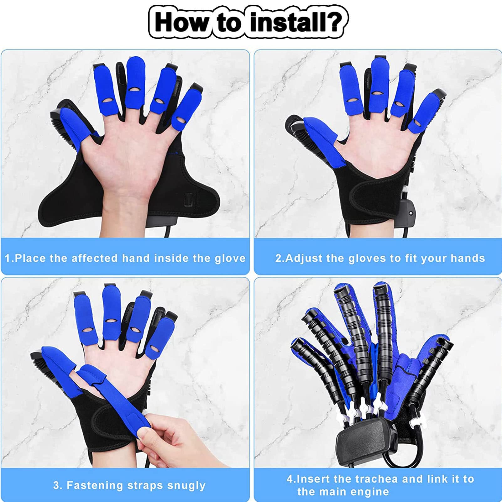 Rehabilitación Glove del Robot, función y función de la Mano Rehabilitación Equipo de recuperación de Manos de autodenomisión para Artritis Hemiplejia Hemiplejia Minimización de espasticidad