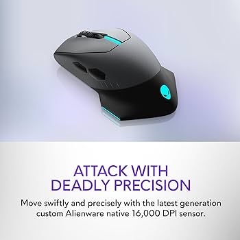 DELL - Dell　ALIENWARE AW610M　ダークサイドオブザムーン Alienware 610M Dual-Mode Gaming Mouse - Dark Side of the Moon