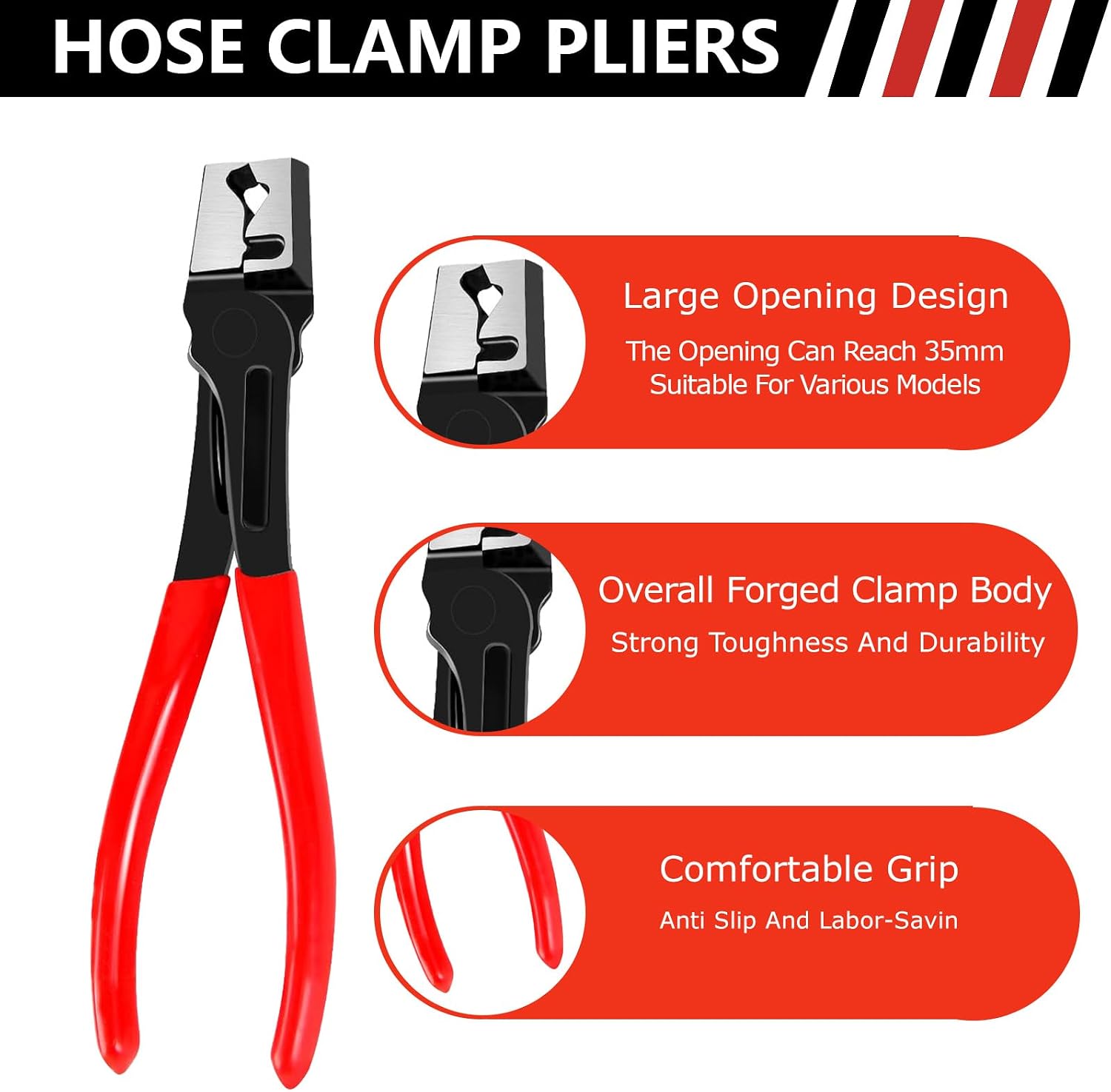 4 Pieces Automotive Electrical Disconnect Pliers Kit,Electrical Connector Separator Tool and Automotive Electrical Connector Disconnect Pliers,Fuel Line Petrol Clip and Wire Terminal Removal