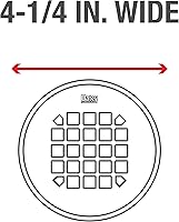 Vista 6 de Oatey 42360 Colador de ducha redondo universal de 4-1/4 pulgadas Snap-Tite en oro cepillado