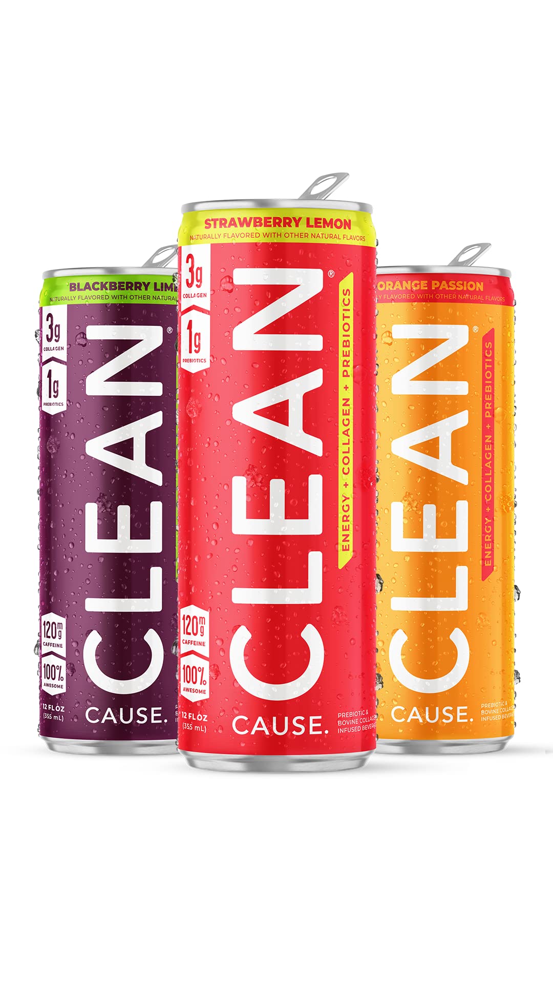 Buy CLEAN Energy Drink with Collagen Peptides & Prebiotics. CLEAN Cause