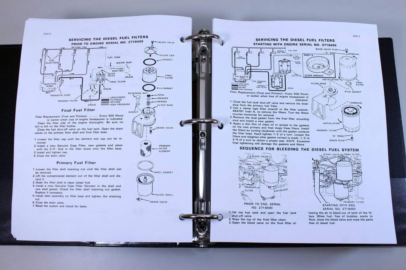 Servicing the Diesel Fuel Filters Diagram