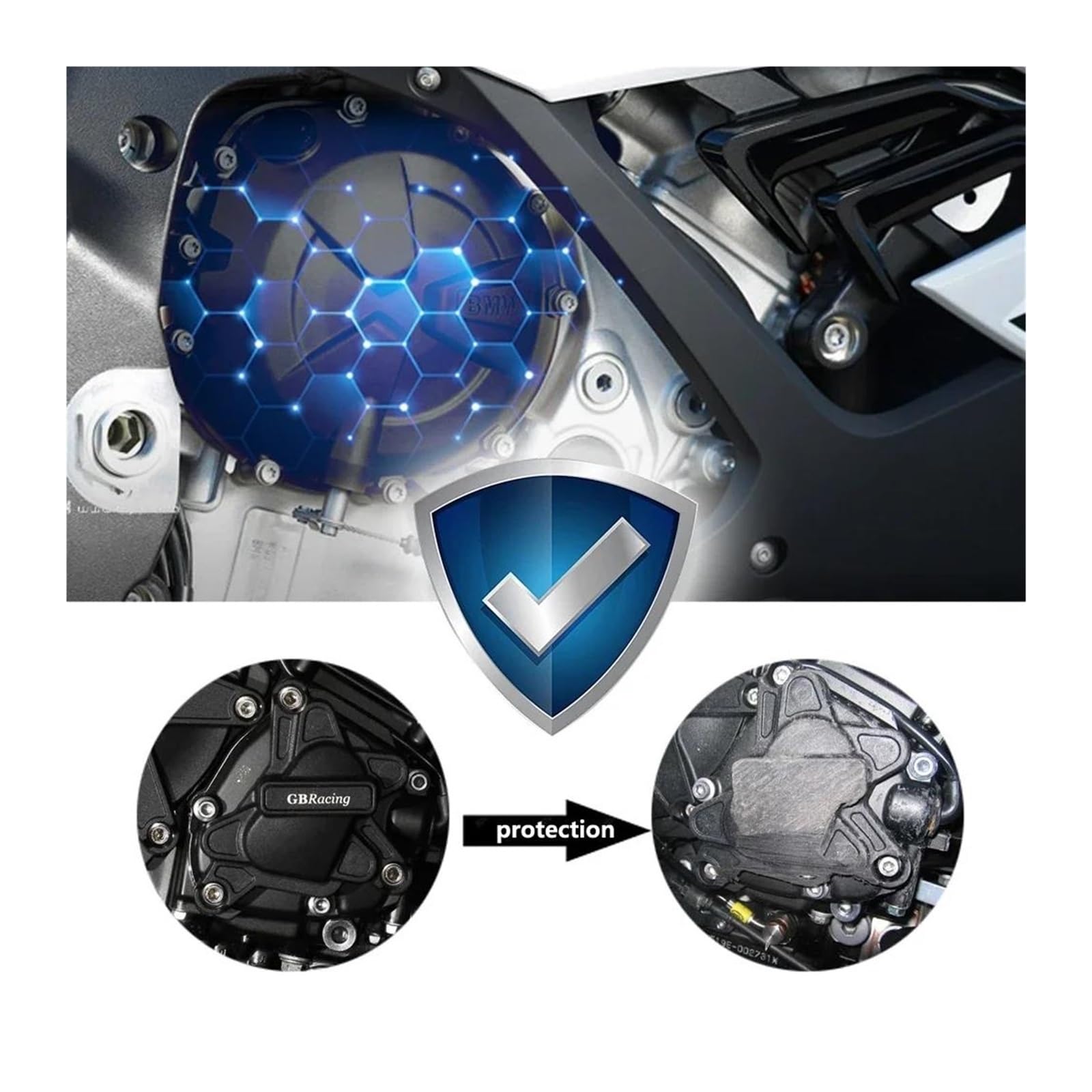 Amazon.co.jp: バイク ジェネレーターカバー クラッチカバー