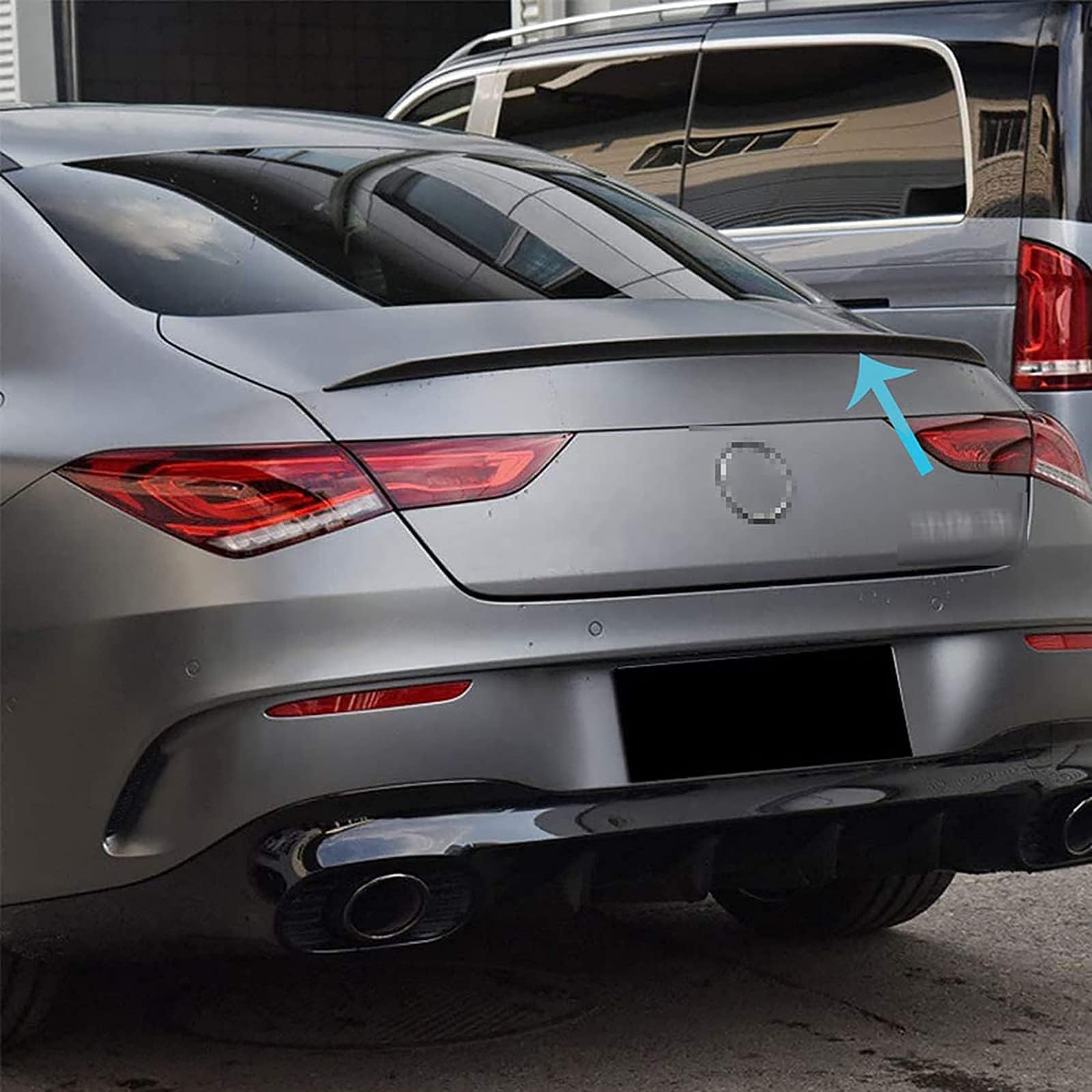 Alerón Trasero del Coche para Mercedes Benz CLA-Klasse W118 C118 CLA 180 CLA 200 CLA 260 2020, Alto Rendimiento FáCil de Instalar Tapa Protectora PortóN Trasero, Accesorios para CarroceríA