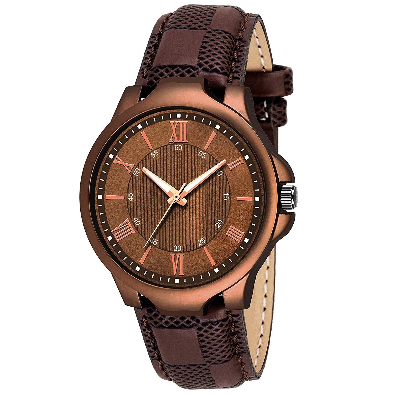 HORCHIS Casual Analog Brown Dial Mens Leather Watch-HORC_ENT_11313 (B08BG2HWL3) Amazon Price History, Amazon Price Tracker