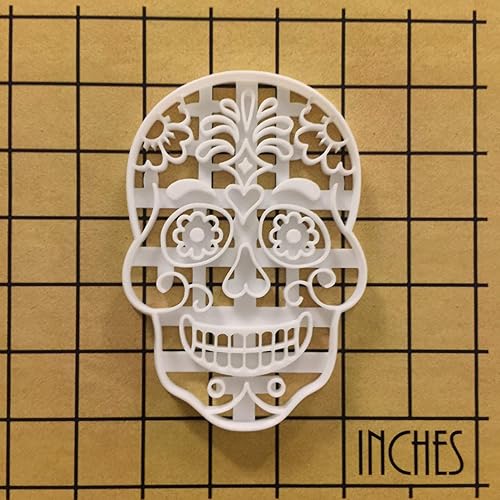 Miniatura 4 de Floral Skull Day of the Dead cortador de galletas, 1 pieza - Bakerlogy