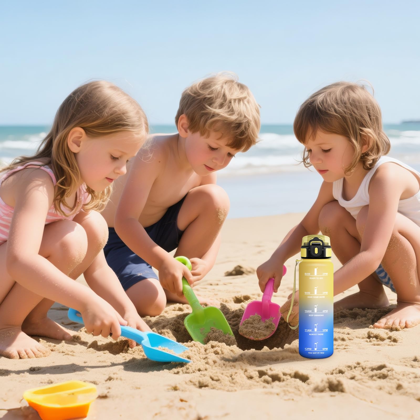 Motswedi Gourde Sport, 500 Ml Anti-Fuite, Gourde Paille, Sans