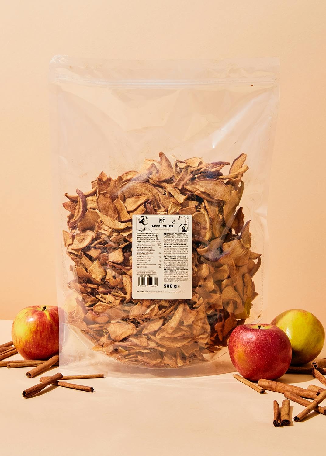 KoRo - Chips di mela con cannella | 500 g