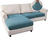 Vista 417 de H.VERSAILTEX 2025 New Sectional Couch Covers 8 Pieces Stretch Sofa Covers for Sectional Sofa Set Separate L Shaped Couch Cover for Both Left/Right