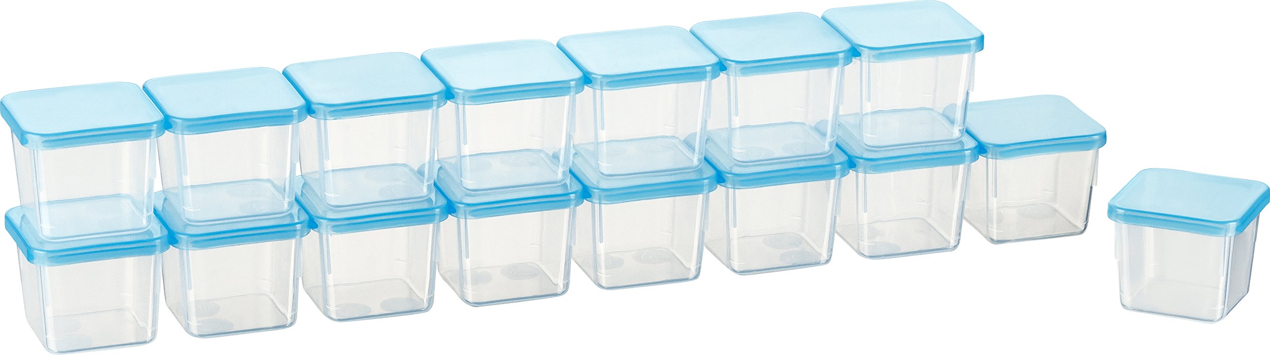 Kigima mini-freezer container, rectangular, 3.5x3.5x3.3 cm (0.03l (16 Pcs))