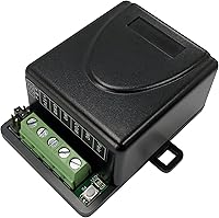 Vista 4 de UHPPOTE Interruptor de control remoto inalámbrico RF de 1 canal de 433.92 MHz Voltaje de entrada 12VDC para abridores de puertas de garaje
