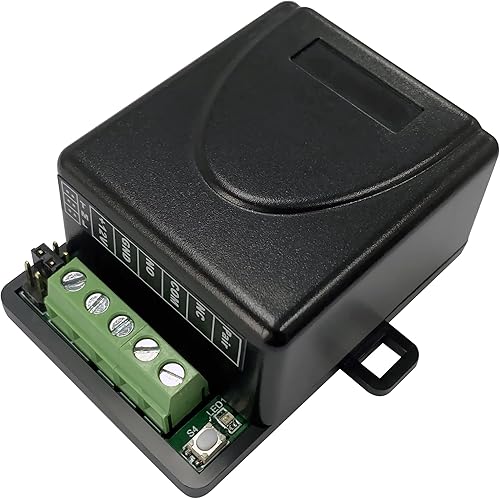 Miniatura 4 de UHPPOTE Interruptor de control remoto inalámbrico RF de 1 canal de 433.92 MHz Voltaje de entrada 12VDC para abridores de puertas de garaje,