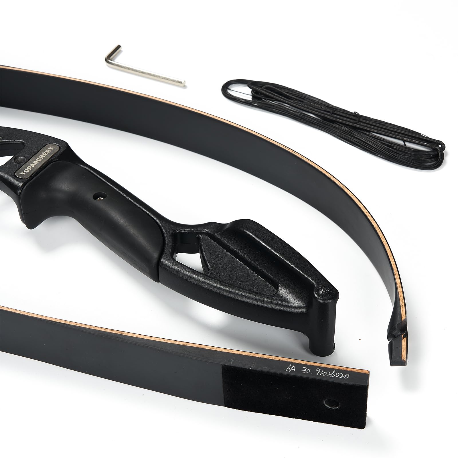Jagd-Recurvebogen 56 Zoll, Metall-Takedownbogen mit laminierten Limbs, 30-50 lbs Zuggewicht, für das Wildnis-Bogenschießen