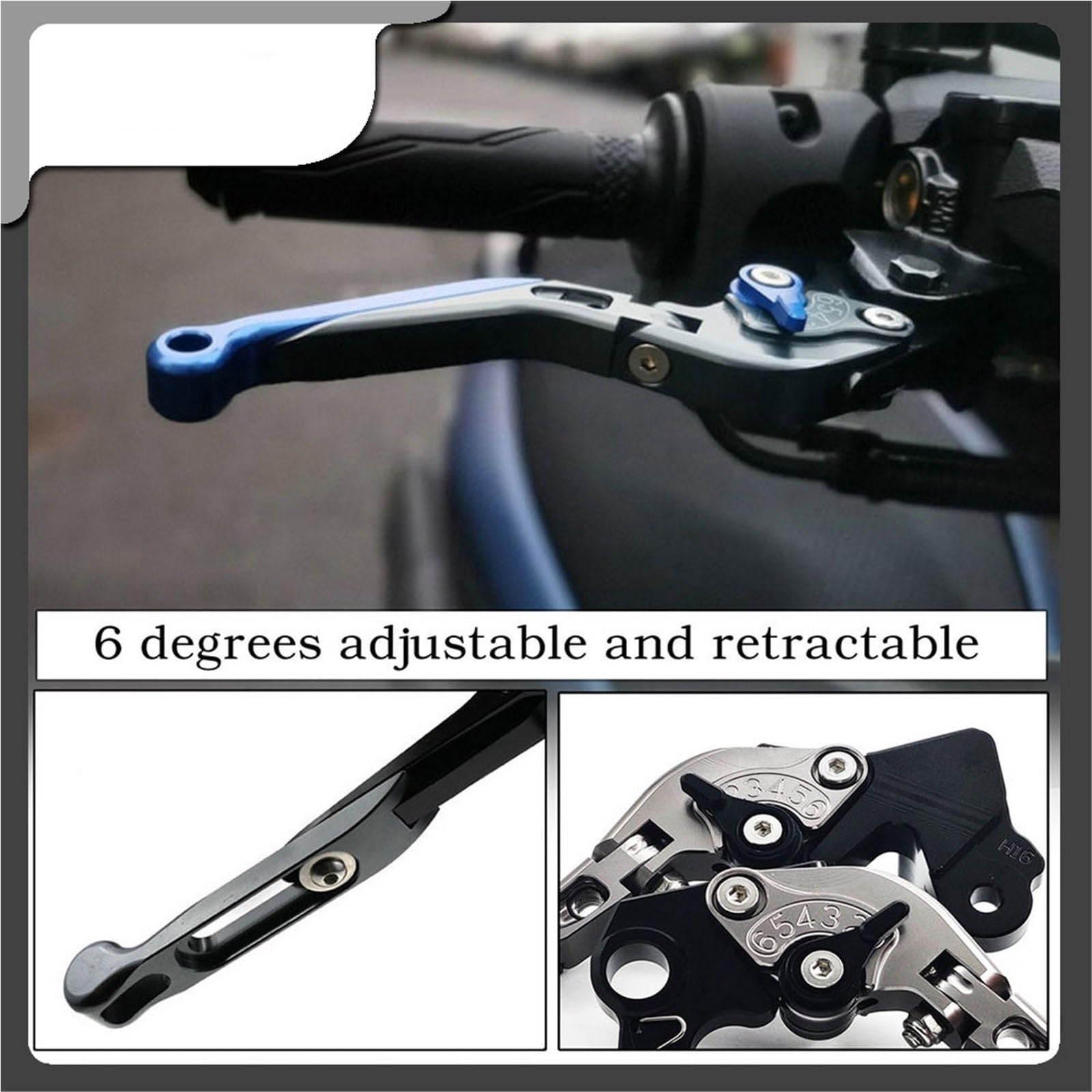 dźwignia sprzęgła hamulca Para dźwigni sprzęgła i hamulca motocyklowego pasuje do YAMAHA TMAX 530 TMAX 530 SX DX 2012-2019 TMAX 560 2020 2021 Tech Max Zestaw krótkich sprzęgła hamulca(A12)
