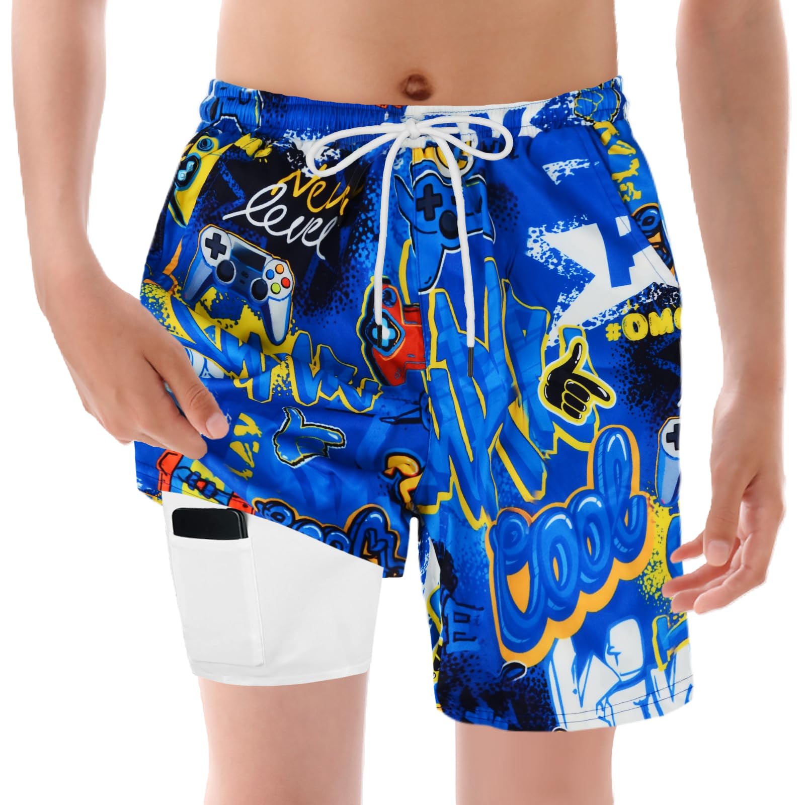 Bañador para Niños, Bañador para Niños de Secado Rápido Pantalones, Pantalones Cortos de Playa para Resistente a la Arena, al Polvo y a los Rayos UV, Elegante, Correr, Vacaciones en la Playa
