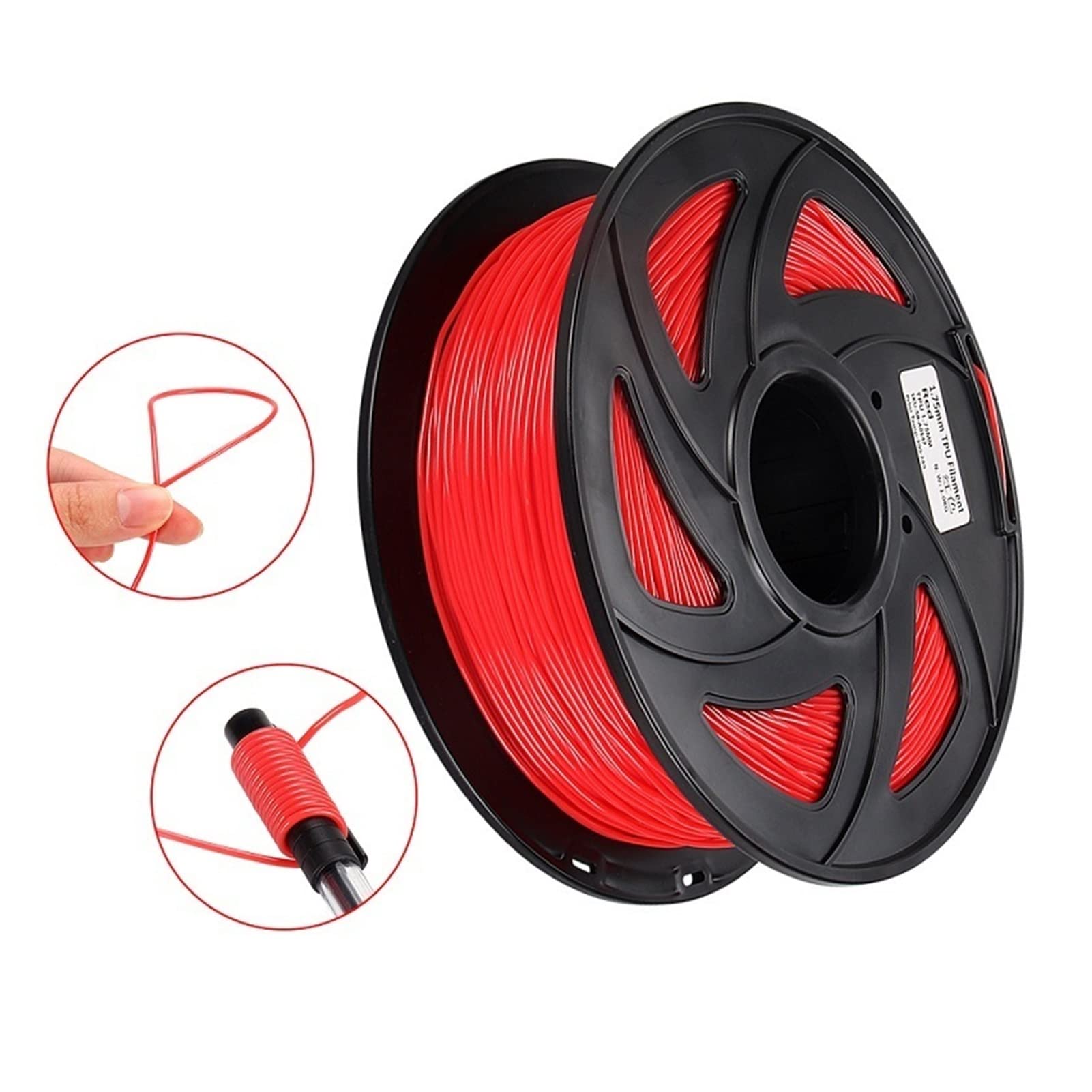 Filament PLA, Filament for imprimante 3D, 1 kg, flexible, 1,75 mm, consommables souples, matériaux d'impression 3D en plastique(Yellow 1kg)