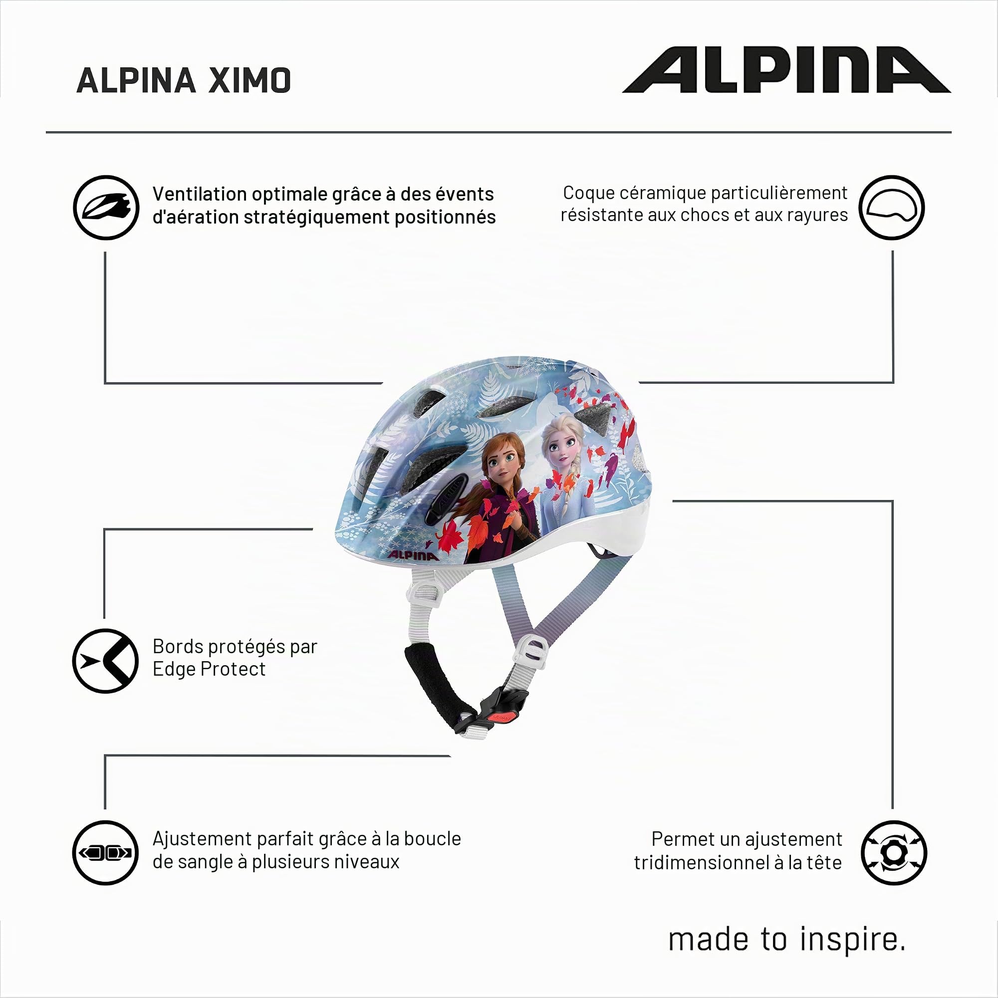 ALPINA XIMO Helm 2019 Rapunzel