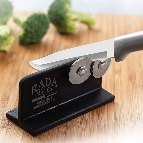 Miniatura 3 de Rada Cutlery Quick Edge - Afilador de cuchillos - Ruedas de acero inoxidable fabricadas en los Estados Unidos