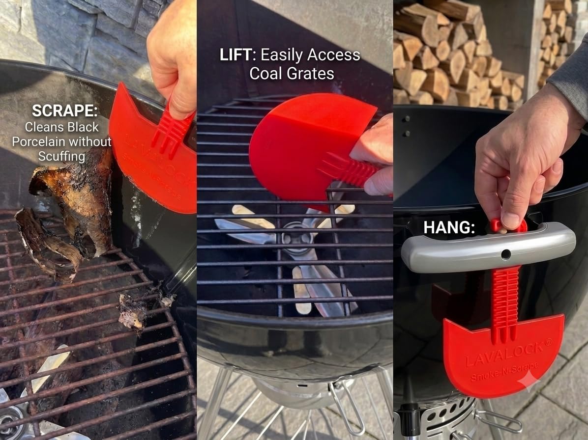 LavaLock Smok-n-Scrape: Grill Cleaning Tool -3