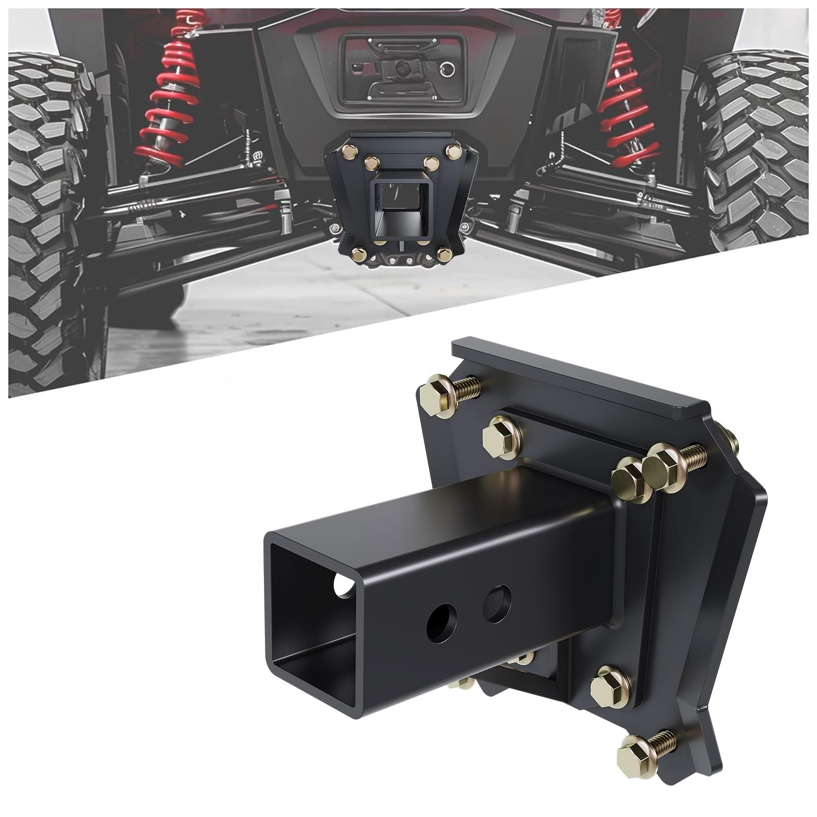 HECASA Enganche Receptor de Remolque Polaris RZR XP 4 1000 Razor de 2 Pulgadas con Perno en 101200 3000 Libras