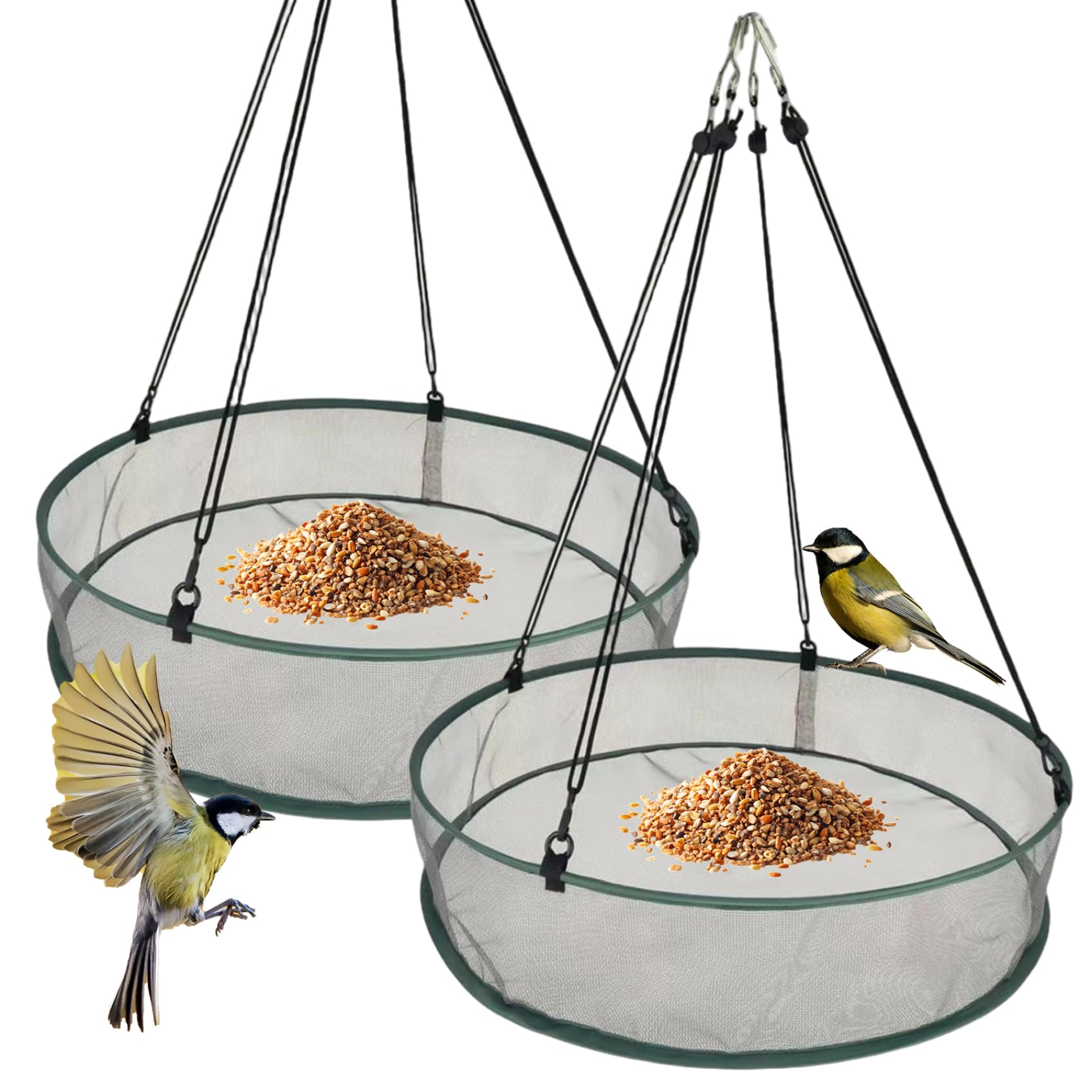 Mangeoire à oiseaux extérieure 20 pouces pour observer la nature depuis sa terrasse