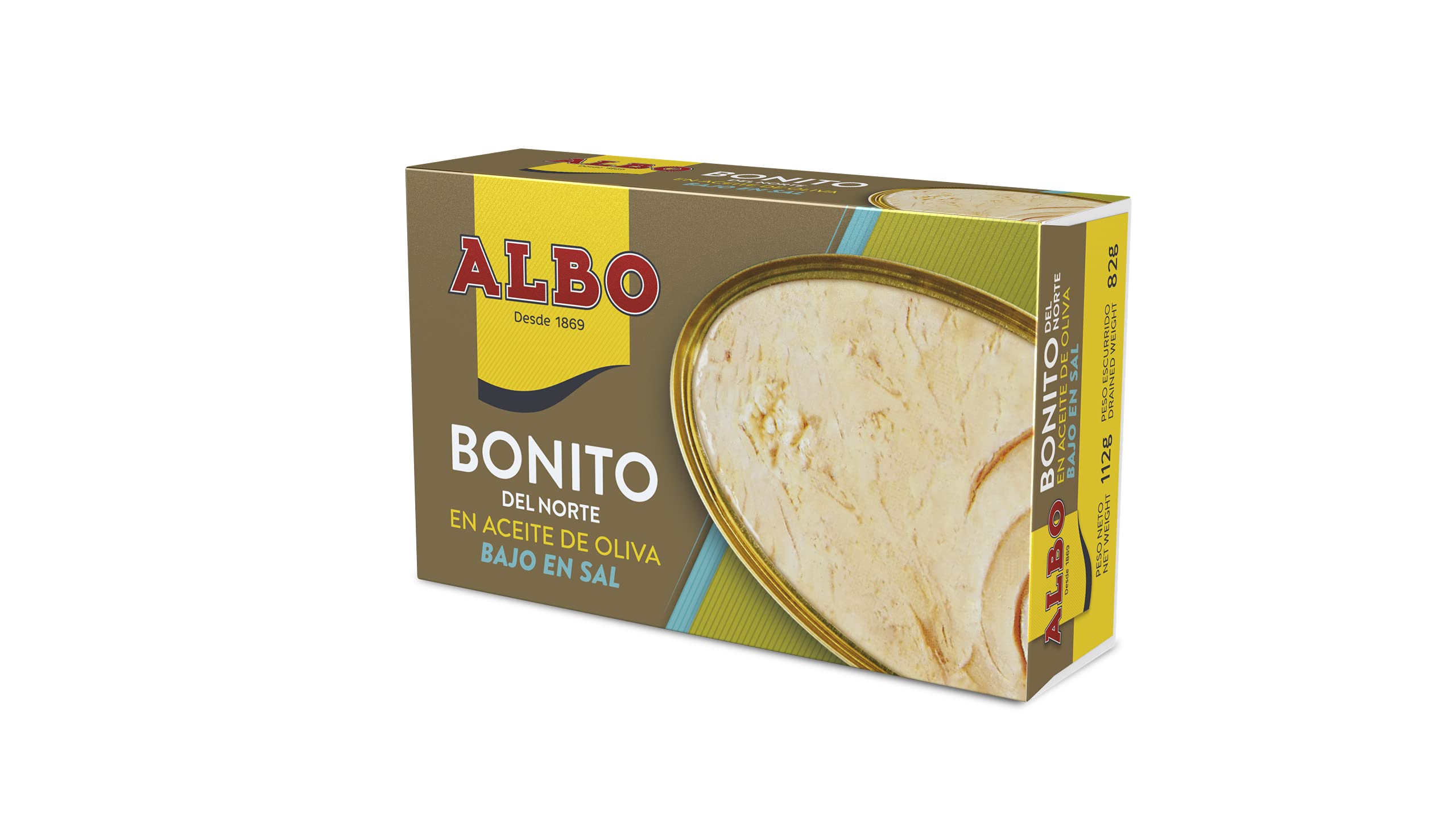 Albo Bonito Del Norte en Aceite de Oliva Bajo en Sal, 82g