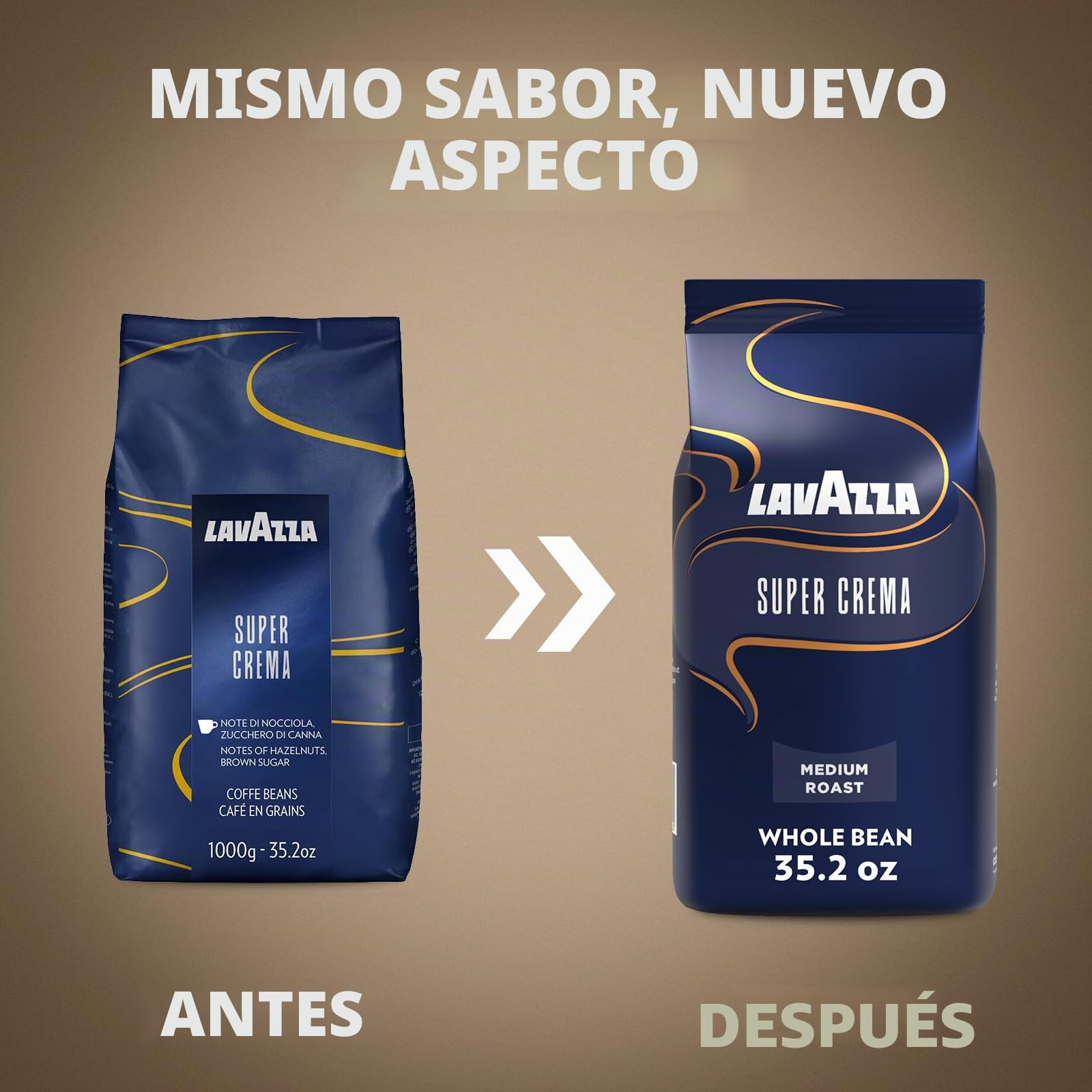 Lavazza Frijoles espresso Super crema - bolsas de 1000g (caja de 6)
