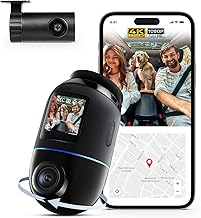 70mai 4K Omni Dash Cam, Dual-Channel 4K+1080P Car DashCam 360 Degree, AI Motion Detection, Night Vision, 5GHz WiFi6 GPS Car Camera, 24H Parking Mode, APP Control, Max 512G