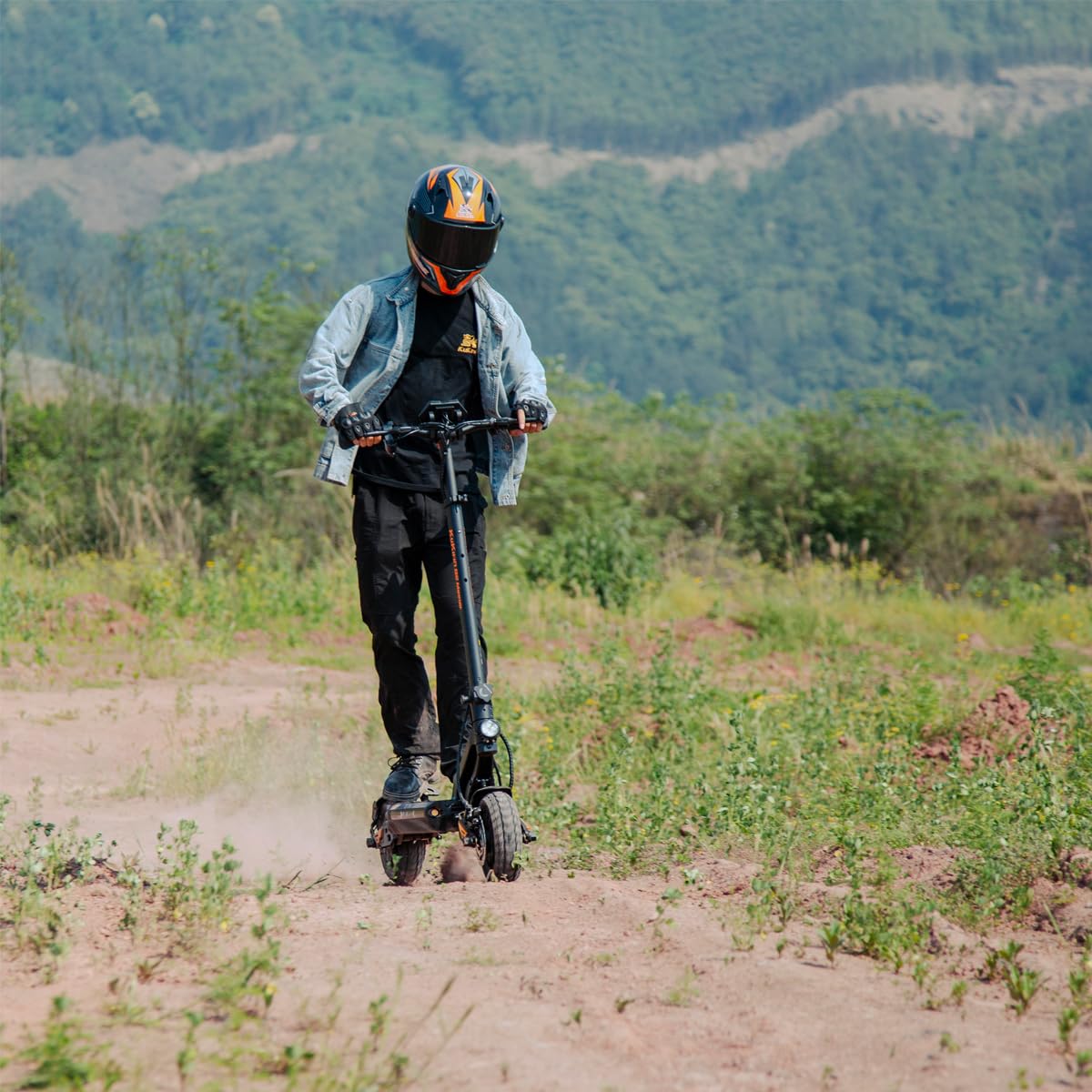 KuKirin G2 Master Patinete Eléctrico Adultos 52V 20.8Ah hasta 70km Autonomía, Doble Motor, Suspensión Hidráulica, Pantalla LCD, Plegable, IP54, 120kg