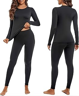 Ekouaer Thermal Underwear for Women Set Ski Underwear Functional Underwear Winter