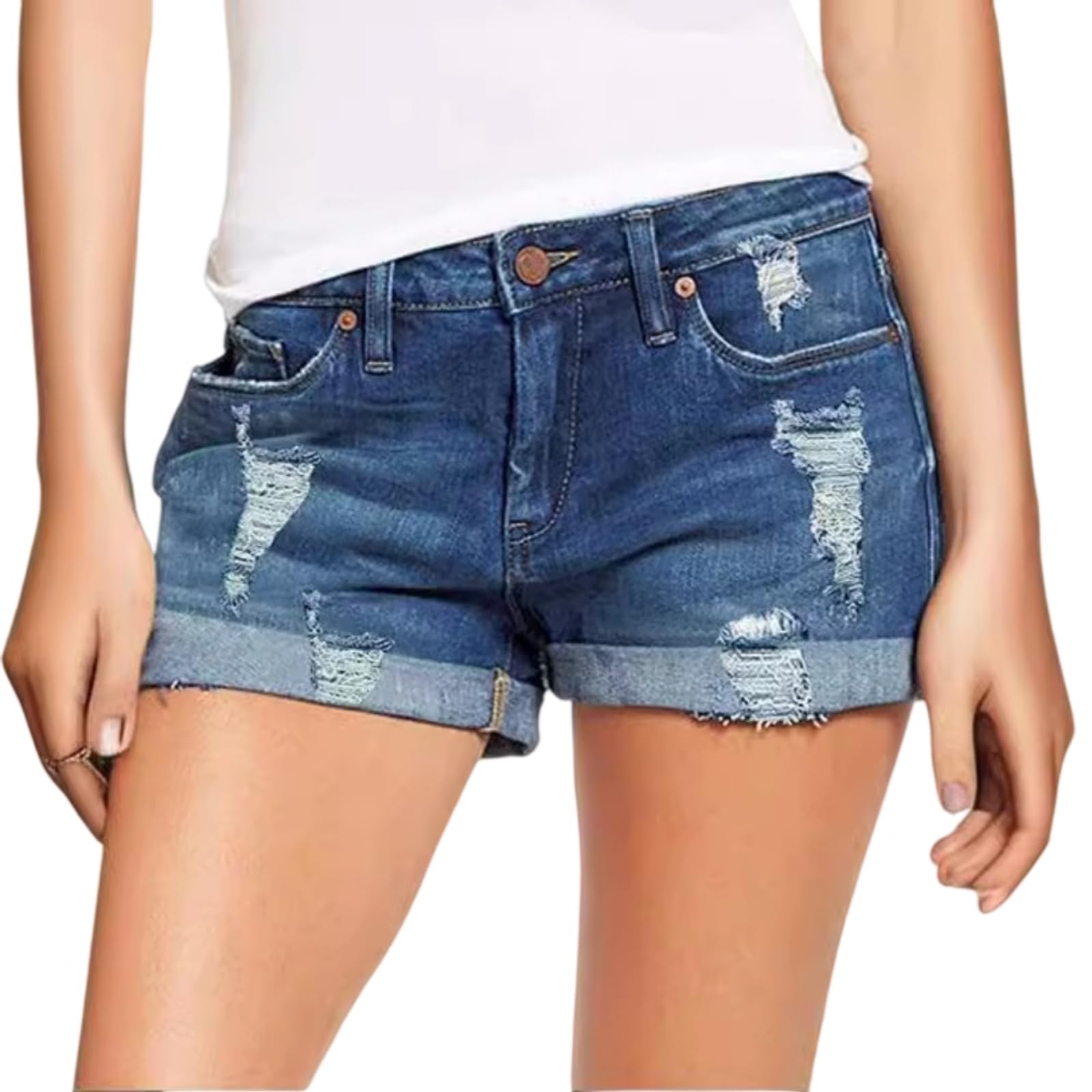 Short court femme en coton à poches élastiques résolvant le manque de confort en XL