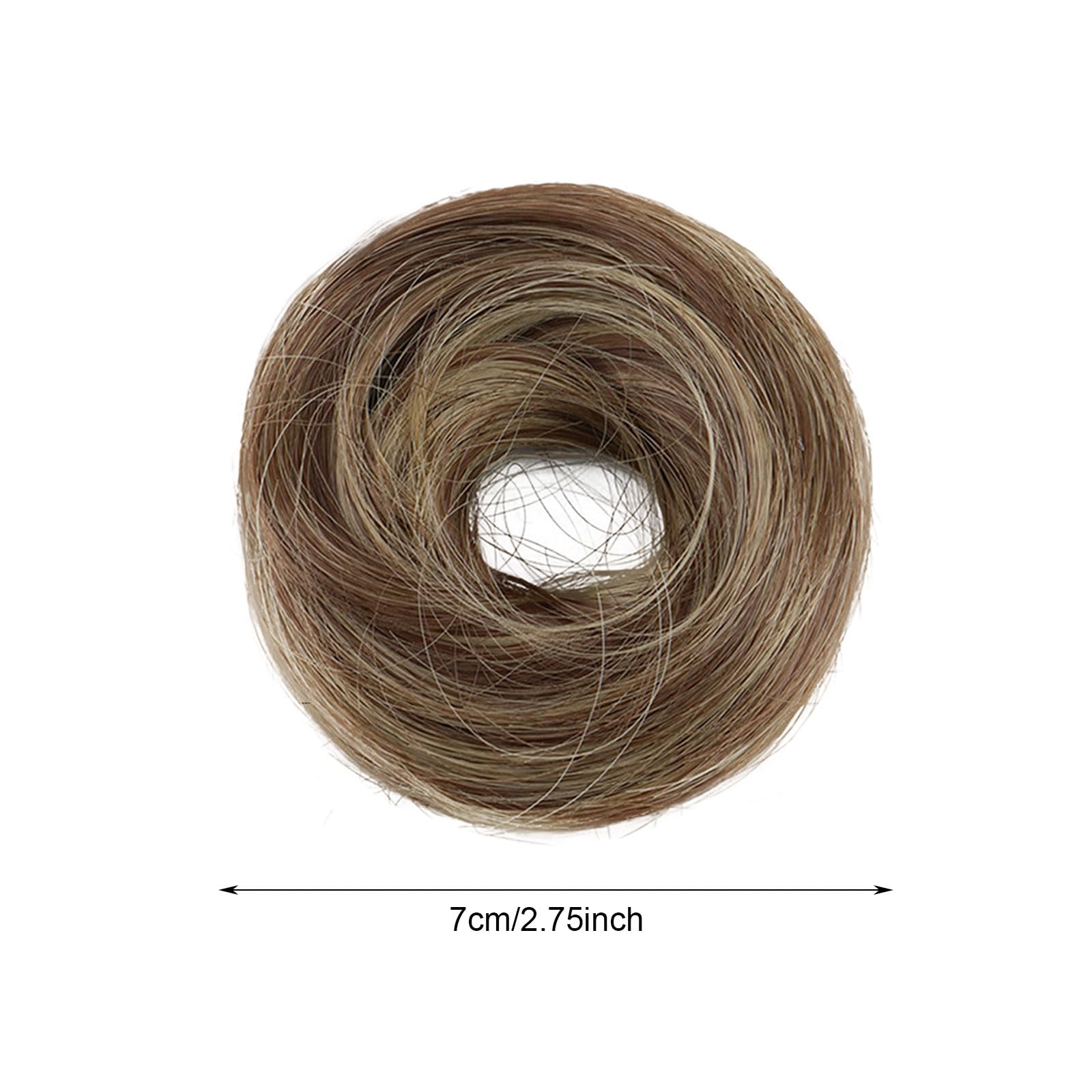 MUNSKT 8-Color Messy Bun Hair Piece Clip - Elastic Fake Hair Scrunchies for Women,Synthetic Ponytail Extensions Messy Hair (12H24) - Image 3