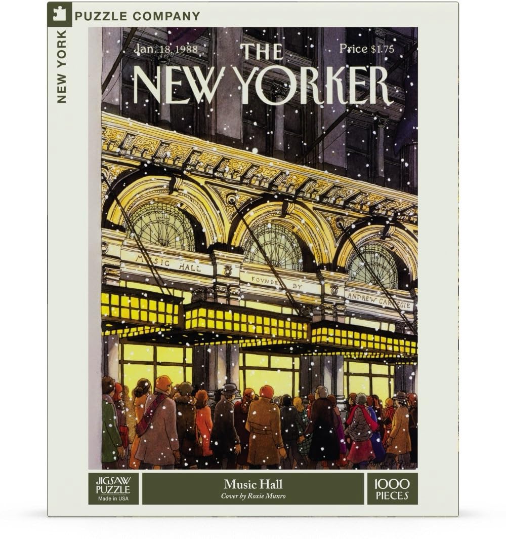 New York Puzzle Company - New Yorker Carnegie Hall - 1000 Teile Puzzle für Erwachsene von Roxie Munro