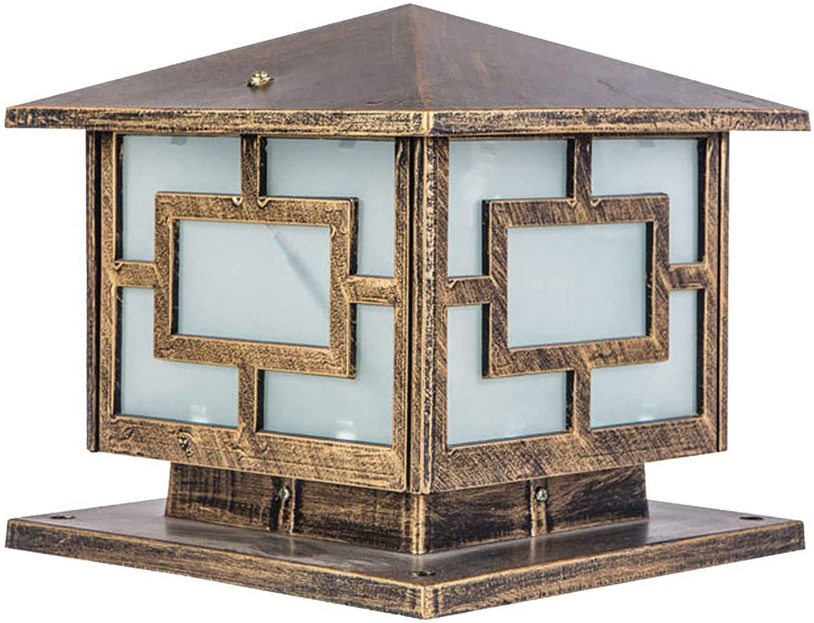 Lampe de pilier extérieure et luminaire de poteau étanche pour jardin de villa
