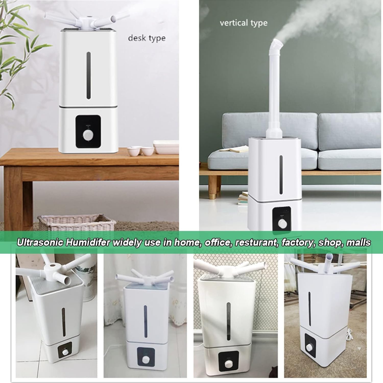 Cool Mist Nawilżacz Powietrza Ultradźwiękowe Nawilżacze Dyfuzor Do Dużego Pokoju 1200 m2 Z Czasomierzem Jonizatora Dla Cały Domu, Biuro, Wersja Smart