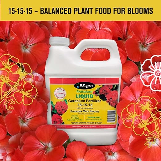 Fertilizante Líquido para Geranios EZ-GRO 15-15-15 946 ml miniatura 4