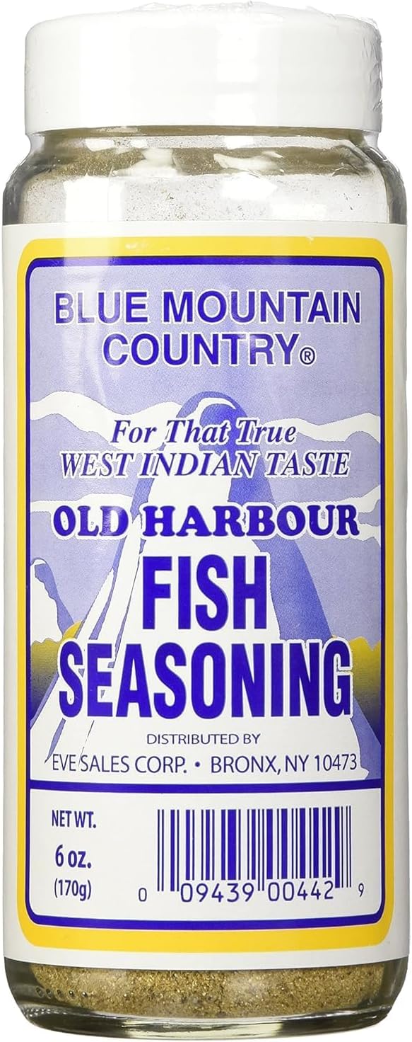 Jamaican Fish Seasoning, 6 Oz – Authentic Caribbean Seafood Spice Blend for Fish, Shrimp, Salmon, Tilapia, Frying, Grilling & Cooking