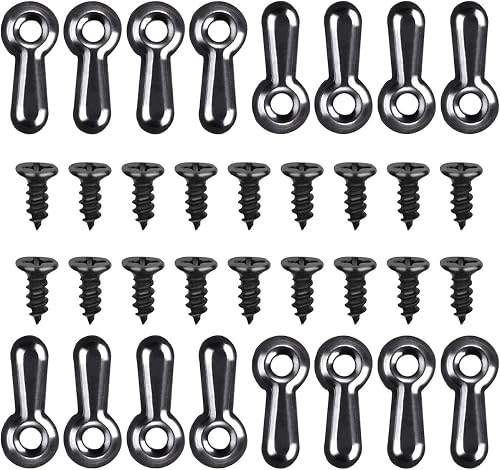 160-Piece Metal Picture Frame Set with 160 Screws, Turn Button Fasteners, Black Frame Hardware, Hanging Hangers for Photos, Crafts, Posters